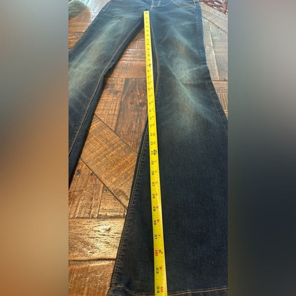 Free People Dark Blue Flare Jeans Pull on denim 27 waist - Picture 14 of 15